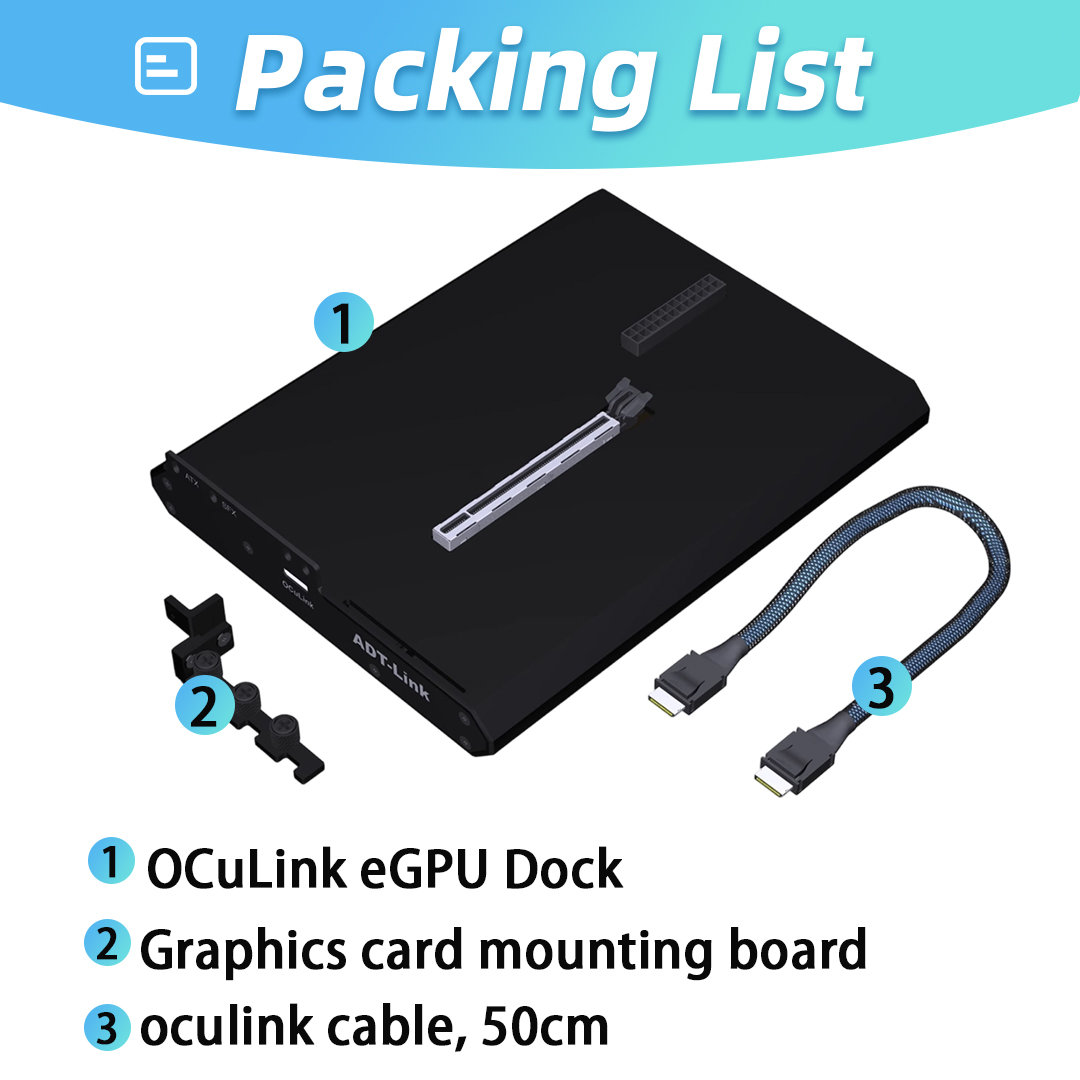 OCuLink eGPU Dock PCIe 4.0 X4  - Oculink Gpu Dock Station review and price