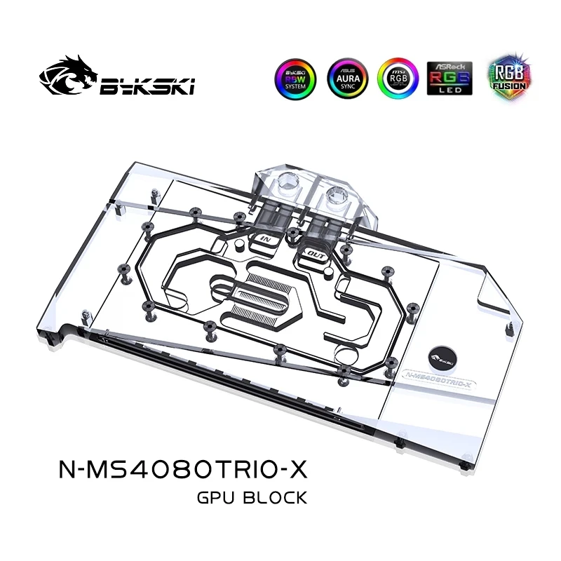 Bykski GPU Block for MSI RTX 4 - Rtx 4080 Water Cooling Block review and price
