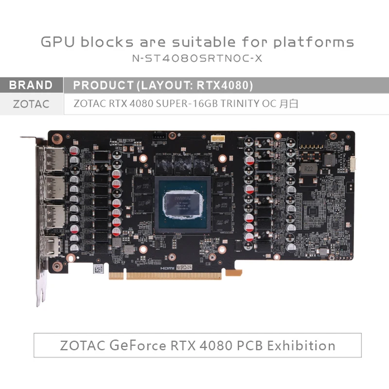 Bykski GPU Block for ZOTAC RTX - Rtx 4080 Water Cooling Block review and price